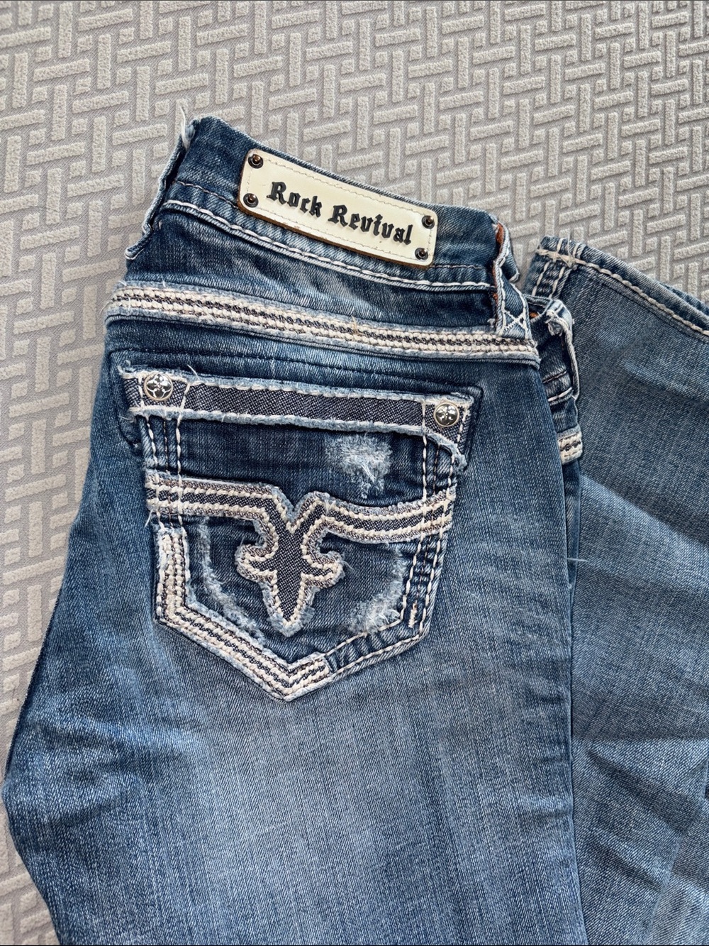 Natalie Boot 29 Rock Revival Women's Medium Blue Bootcut Jeans
